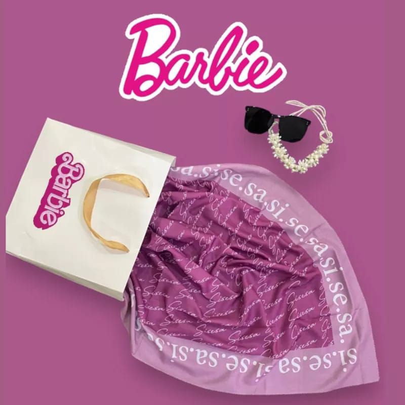Sisesa / Voal motif sisesa / segi empat sisesa /hijab Barbie