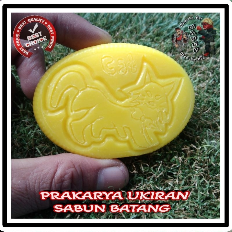 Tugas Prakarya Ukiran Sabun Batang Kucing
