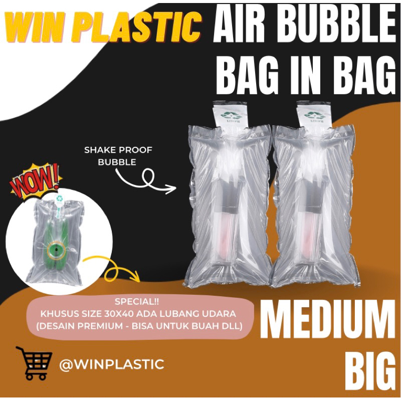 

Inflatable Air Bubble - Kantong Udara - Bubble Air - Plastik Udara Air Bubble Bag in bag Inflatable Buffer Bag Bubble Express Ukuran Medium - Besar