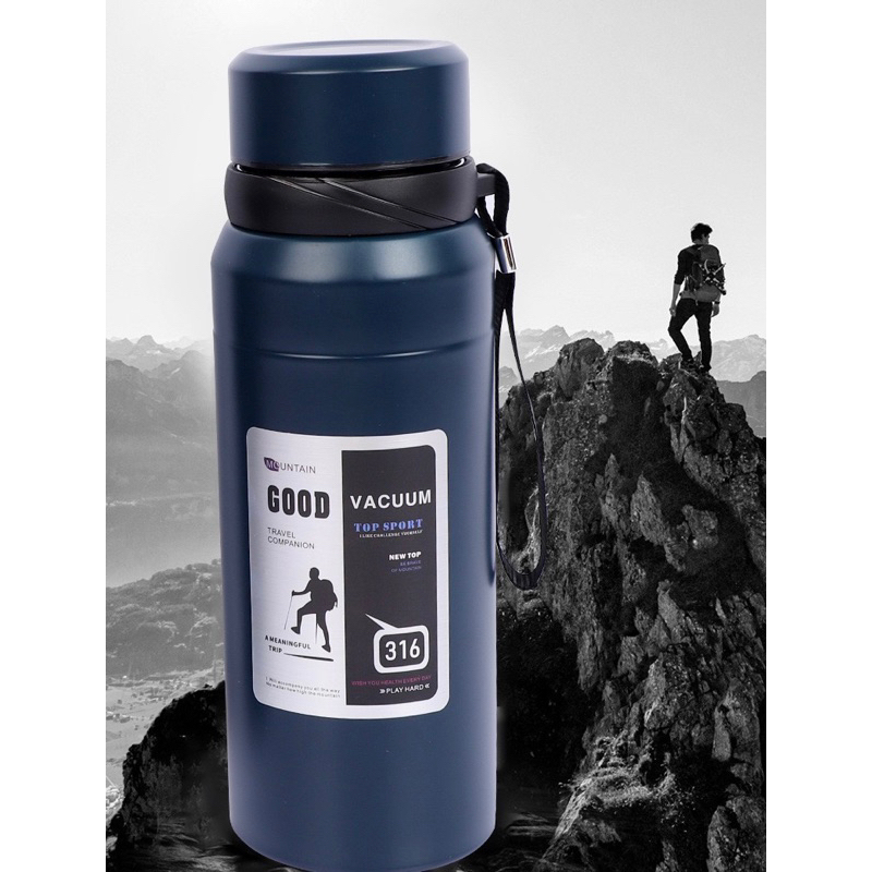 TERMOS AIR PANAS 1 LITER PANAS TERMOS STAINLESS 316 VACUUM / TERMOS GUNUNG AIR PANAS / TERMOS