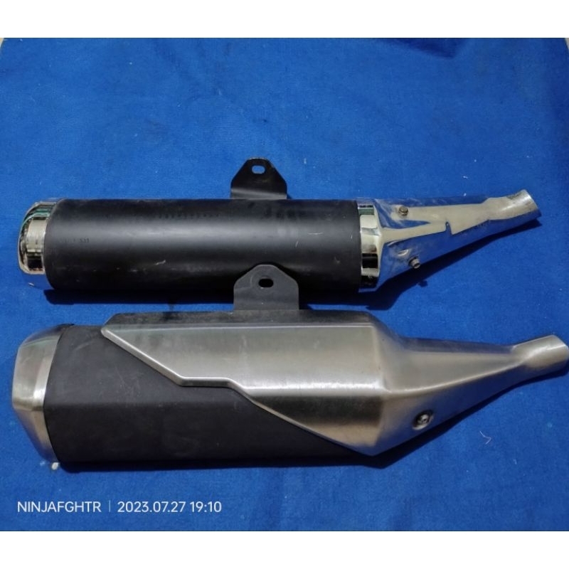 knalpot original ninja 250 fi old ninja 250 carbu