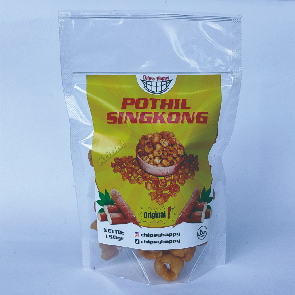 

[Chipsy Happy] Pothil Singkong Khas Magelang kemasan Ziplock 150gram Gurih Renyah