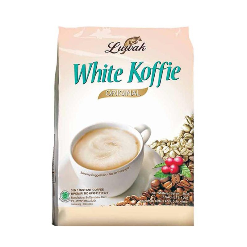 

luwak original white coffee 18 x 20 gr