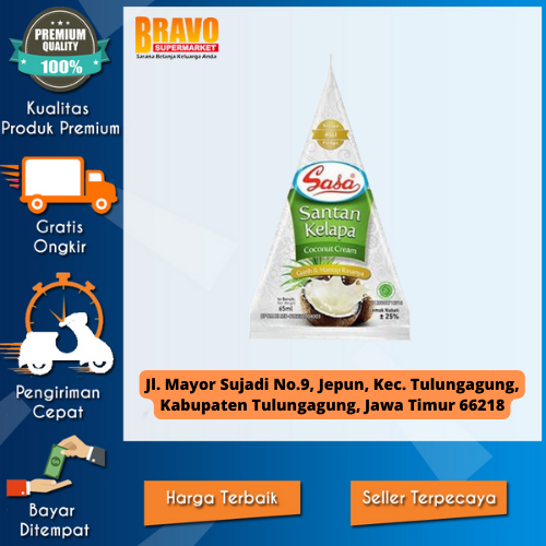 

Bravo Supermarket Tulungagung - Sasa santan cair 65 ml
