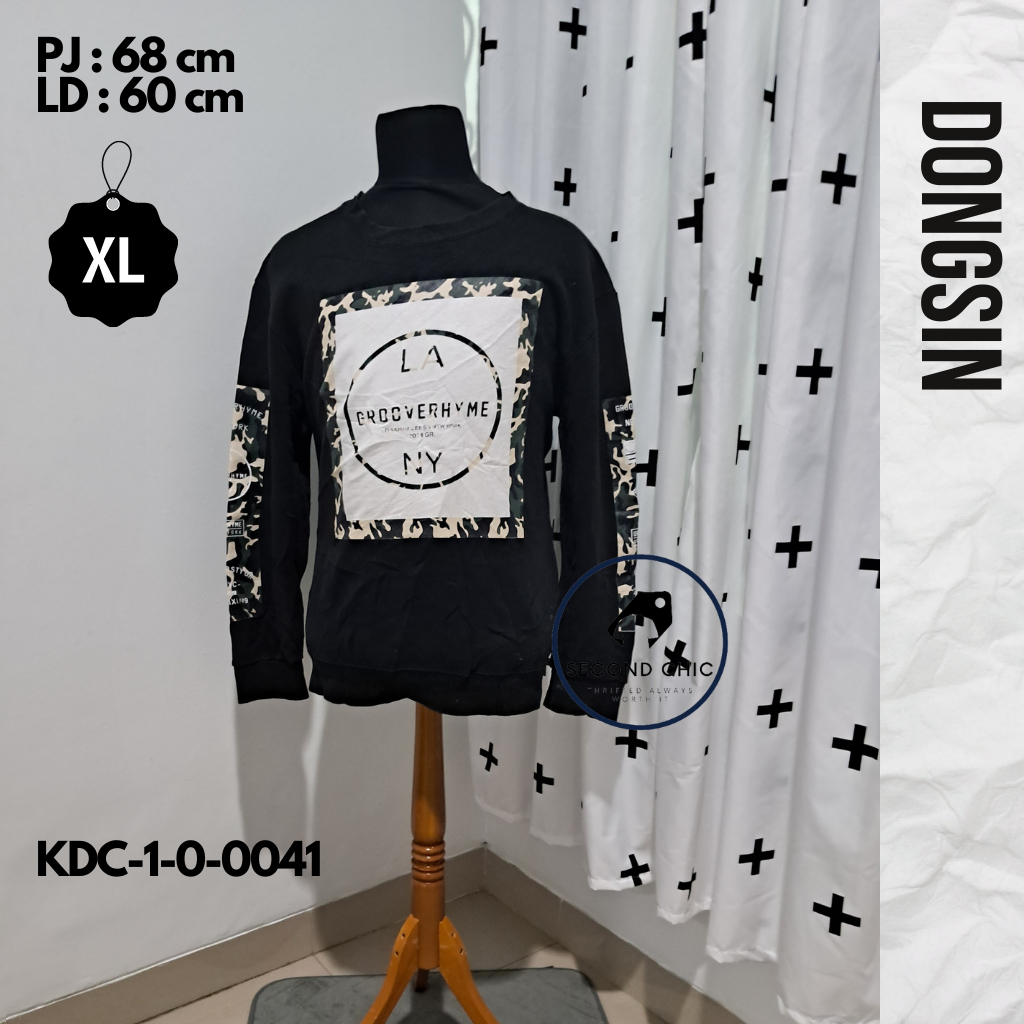 Crewneck DONGSIN ORIGINAL | Crewneck Pria | Sweater DONGSIN | Crewneck branded | Sweater branded