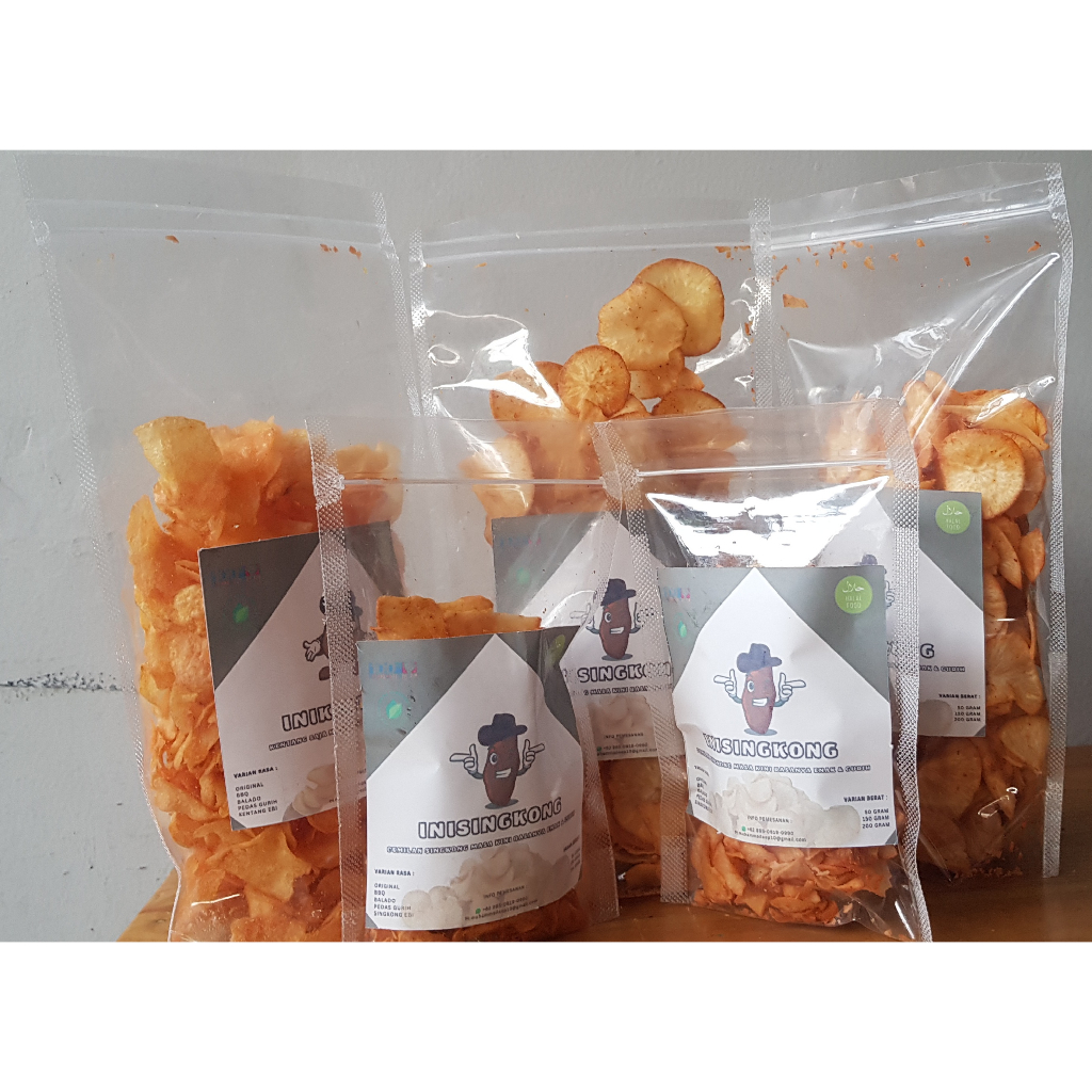 

Cemilan// keripik makanan ringan//aneka//rasa//kekinian