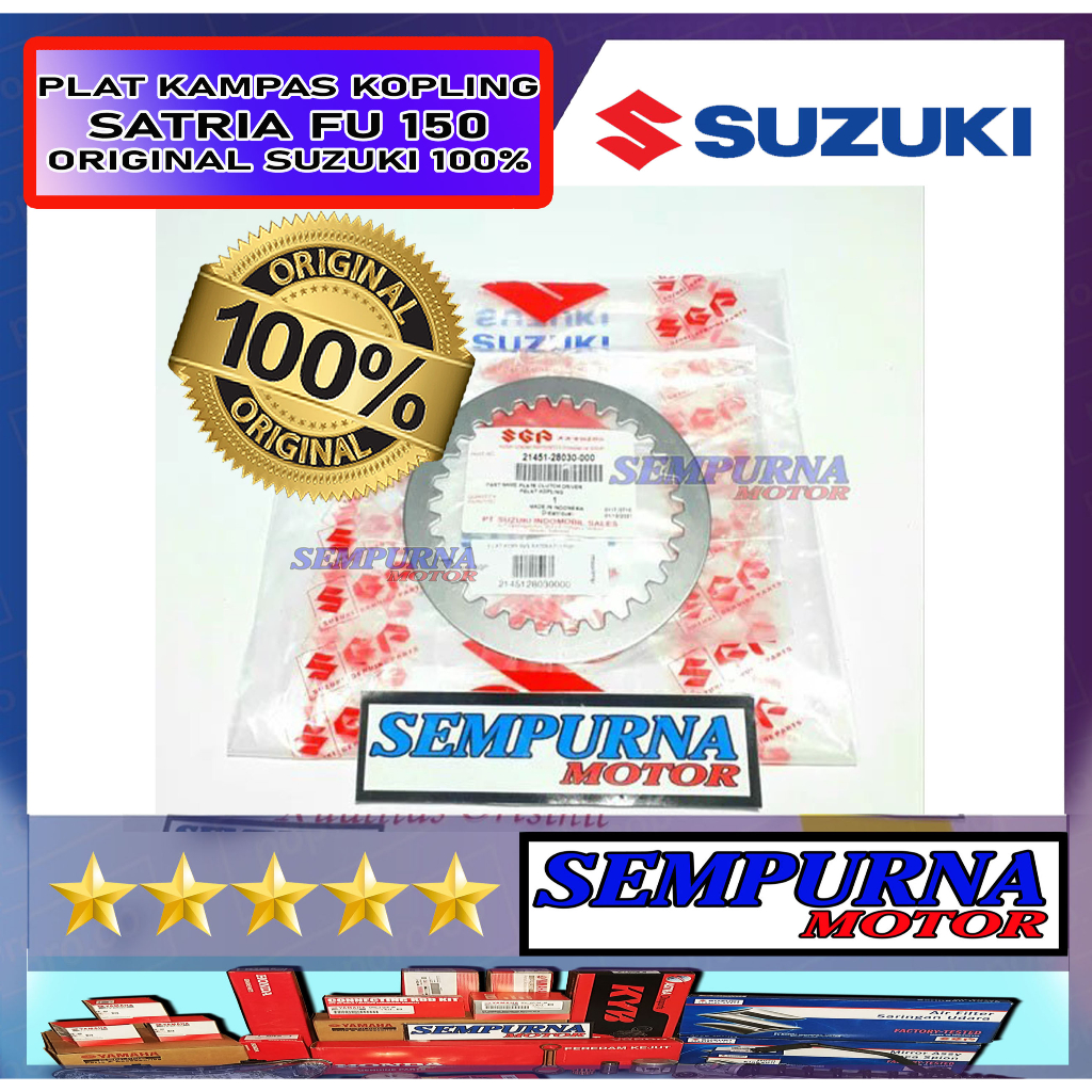 21451-28030-000 Besi Plat Kampas Kopling Satria Fu 150 100% Original Suzuki Asli Ori SGP