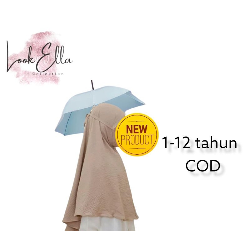 jilbab kerudung anak bergo CRINKLE