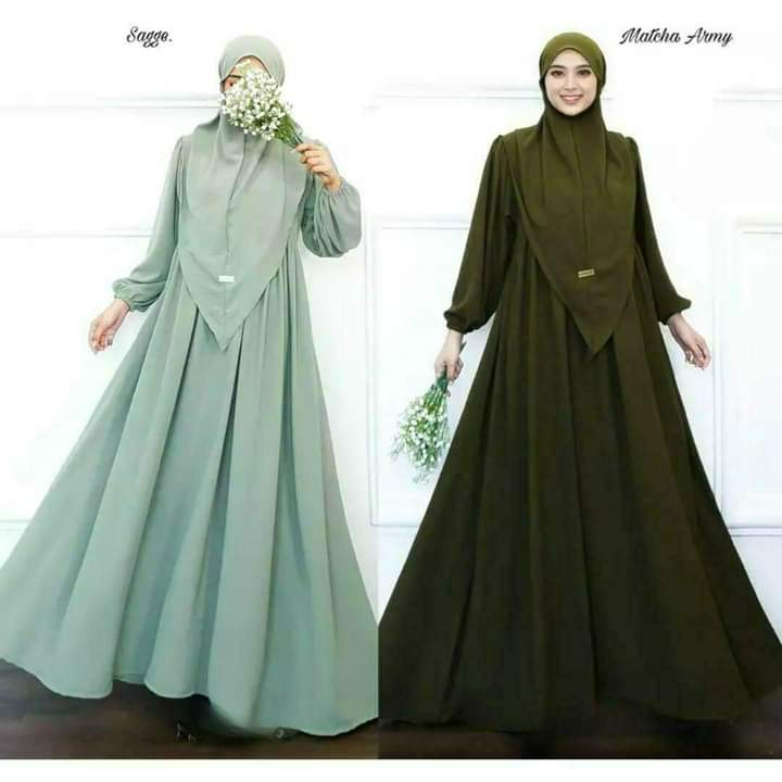DUMA GAMIS MADINA SET KERUDUNG GAMIS SYARI SETELAN GAMIS KERUDUNG