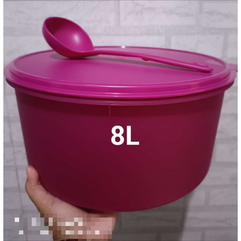 NAISHALOVI BARU TOPLES CARRY ALL CANISTER 8L TUPPERWARE/ TOPLES MOTIF/TOPLES JUMBO