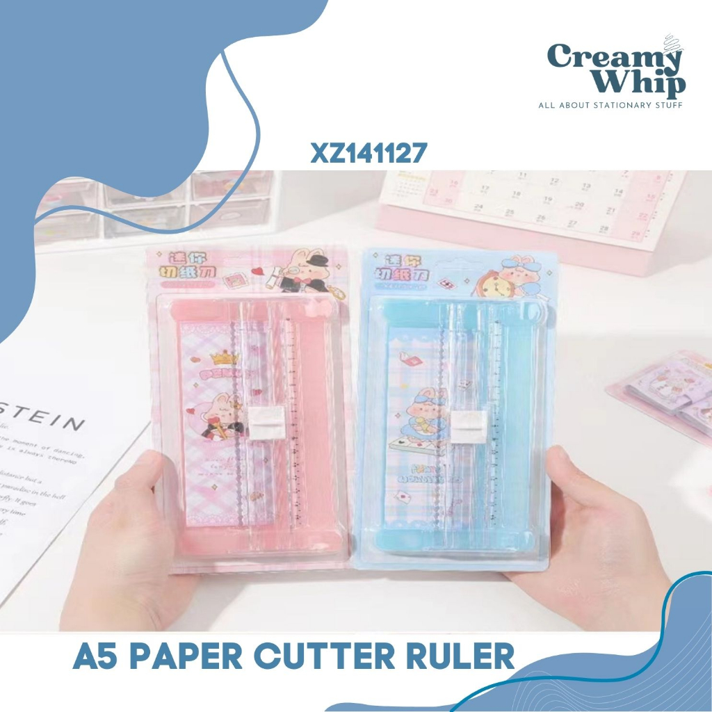 

A5 Paper Cutter Ruler Pemotong Kertas size A5 pemotong kertas lucu dengan penggaris