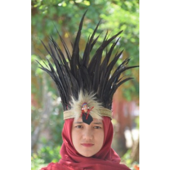 VTNN TOPI PAPUA - TOPI IRIAN HITAM AYAM BILABONG MERAH .