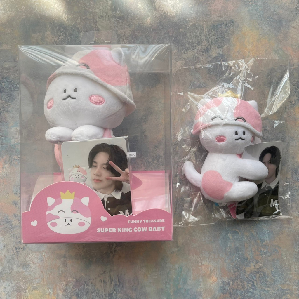 [READY] FUNNY TREASURE MD - SUPER KING COW BABY PLUSH MONITOR // PC HOLDER