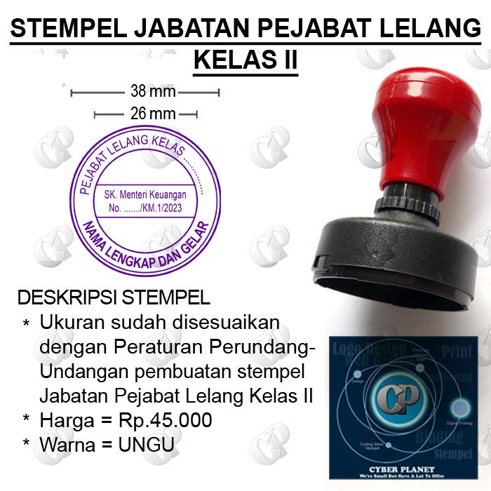 

STEMPEL JABATAN PEJABAT LELANG KELAS II