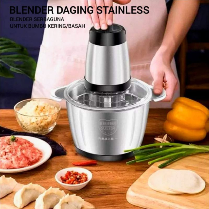 Blender chopper stainless 2 liter blender kapsul