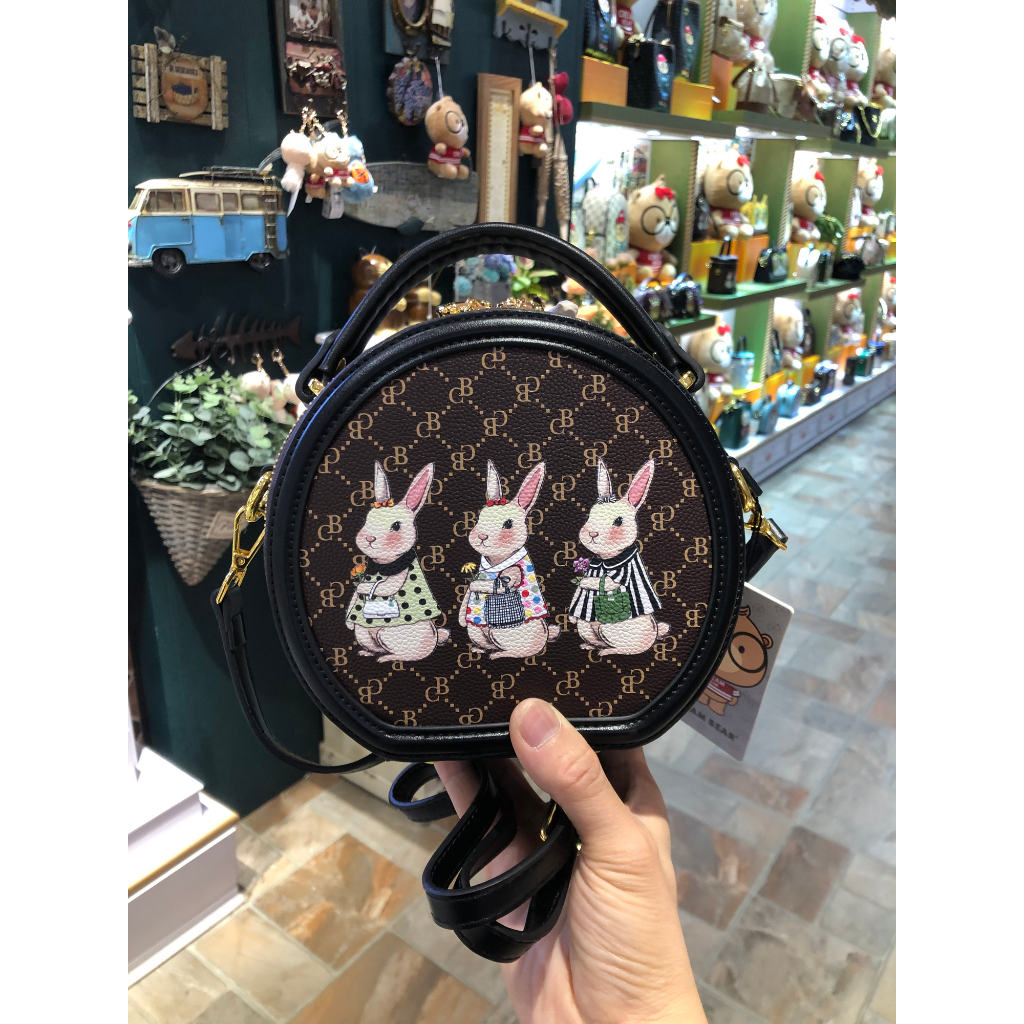 CreamBear Original C12473 Tas Selempang Tas Tenteng Wanita Cream Bear