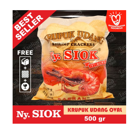 

Kerupuk / Krupuk Udang Oval Ny Siok 500gr - TanlimFood
