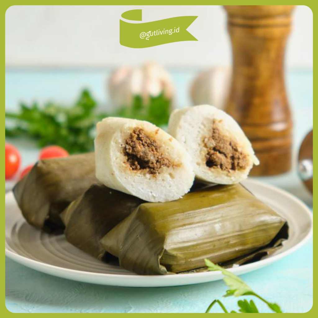 

Arem-Arem Lontong Isi Lemper Nutriti Alami - Arem Hati Ayam