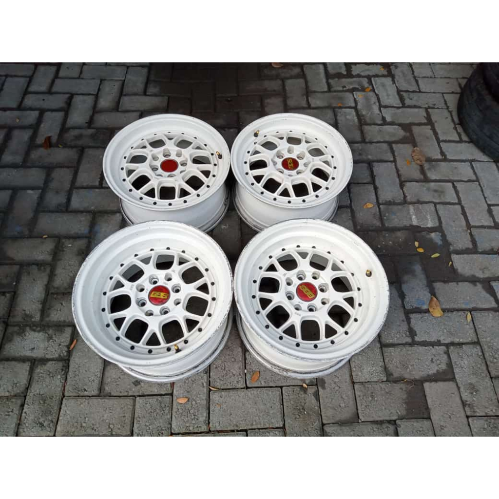 Velg Mobil Racing BBS Ring 15x7/8,5 pcd 4x100, 4x114 Mobilio Avanza Xenia Livina Brio agya ayla sigr