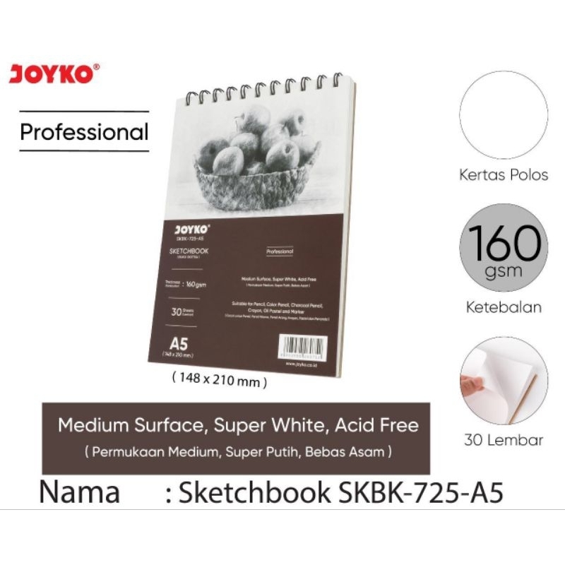 

Joyko Sketch Book SKBK-725-A5 - Sketch Book A5