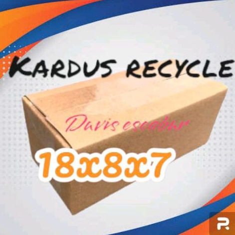 

Kardus packaging 18x8x7cm recycle box kerdus jadi siap pakai