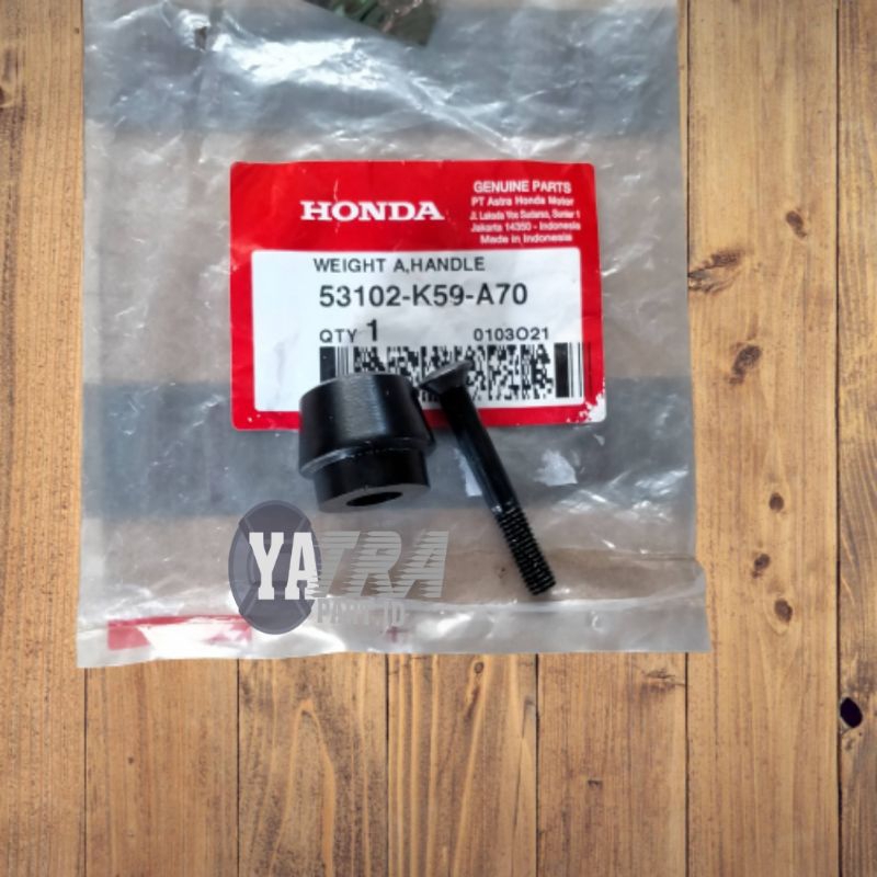 Jalu stang stir grip end bandul handle Vario 125 150 esp LED ORI AHM