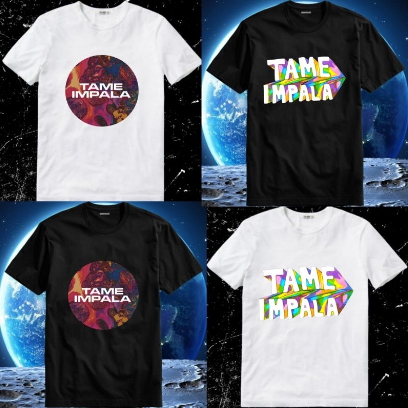 Baju Kaos Tshirt T Shirt Pria Laki Cowok Cewek Perempuan Unisex Band Tame Impala The Slow Rush Curre