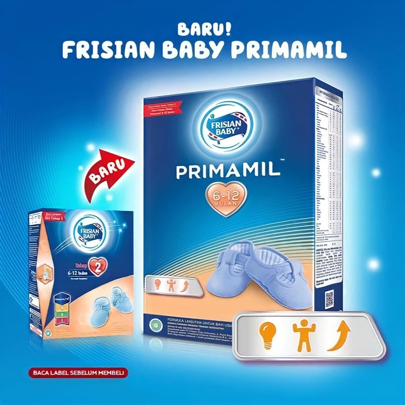 FRISIAN BABY PRIMAMIL 6-12 BULAN SUSU FORMULA UNTUK BAYI USIA 6-12 BULAN 1/2 SAMPAI 1 TAHUN