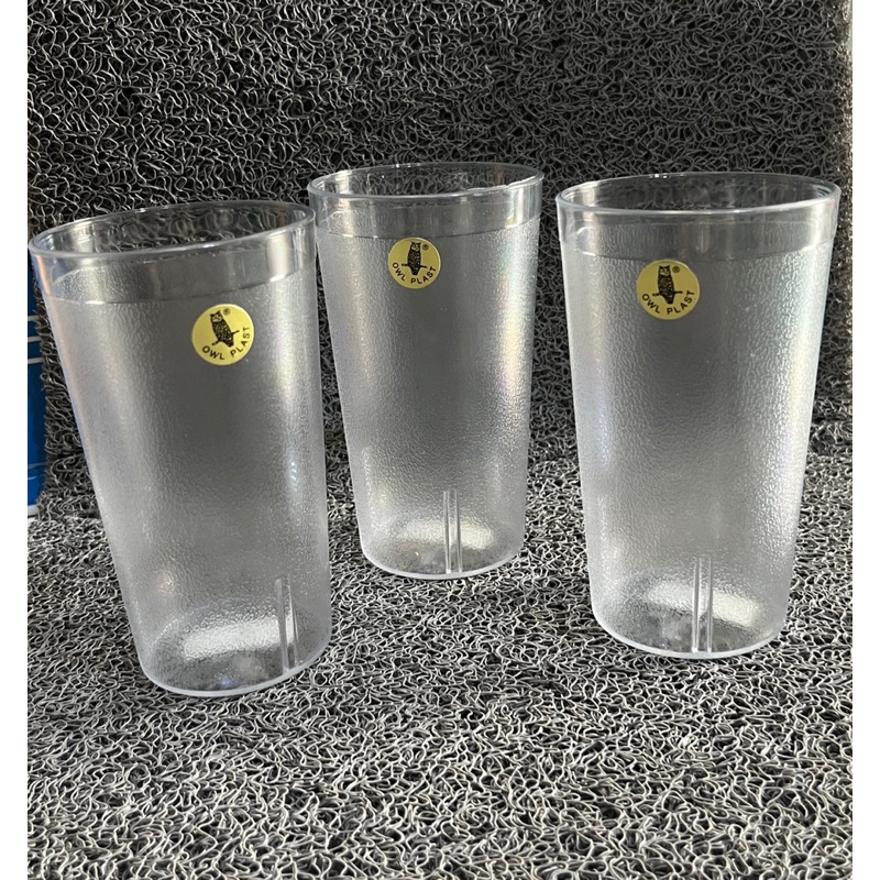 Gelas Plastik bening kulit jeruk lusinan