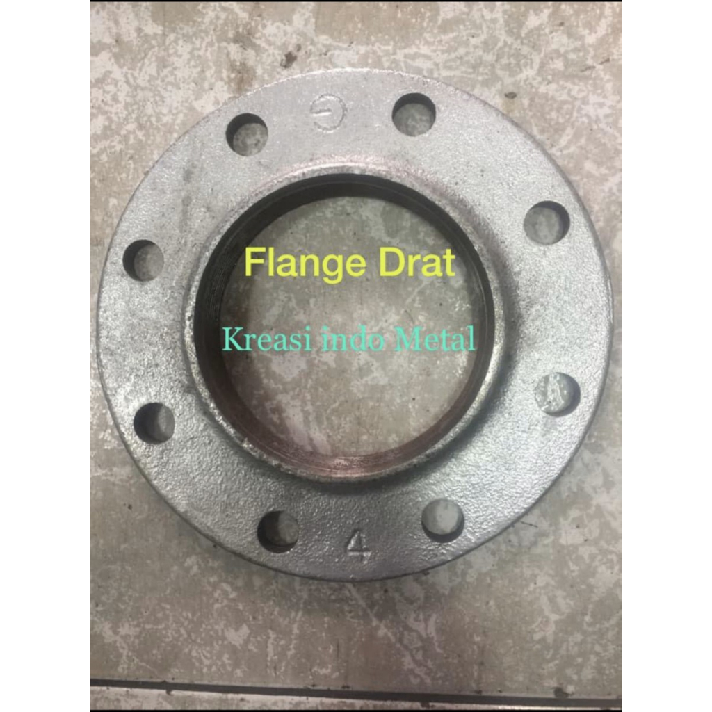 flange drat galvanis 4 inch