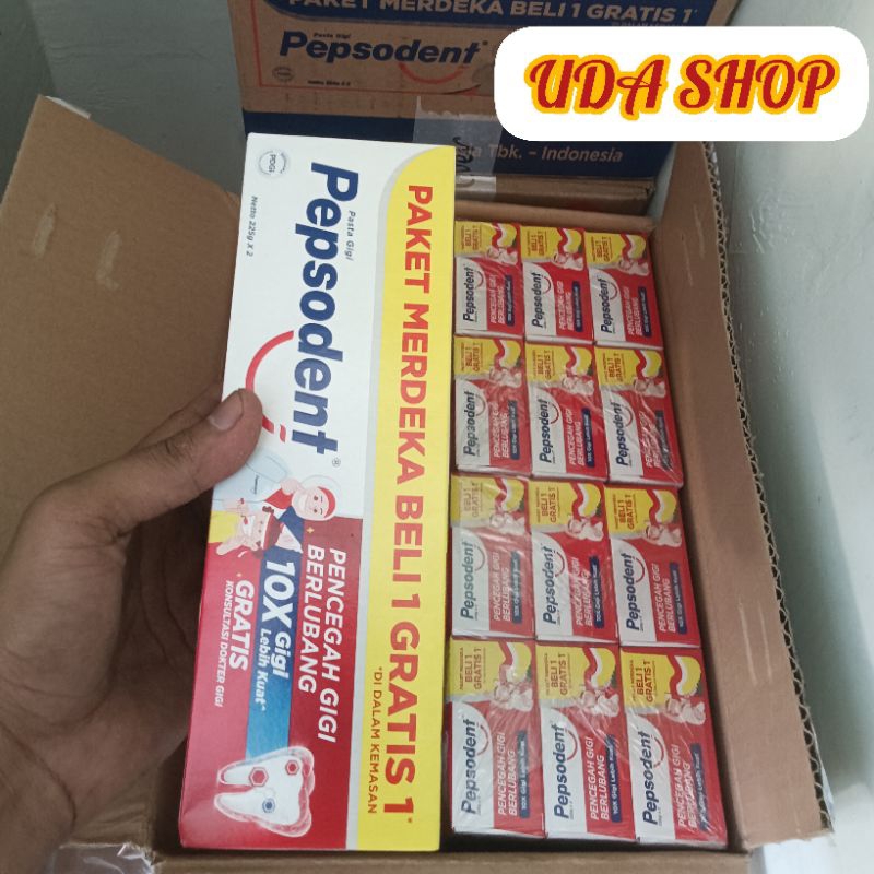 Pepsodent Whitening 225gr kemasan Beli 1 gratis 1