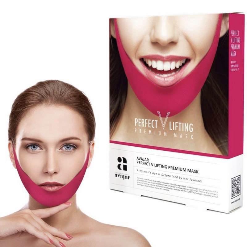 1 LEMBAR MASKER Perfect V Lifting Premium Mask AVAJAR / Penirus Dagu / Penirus Pipi / Penirus Rahang