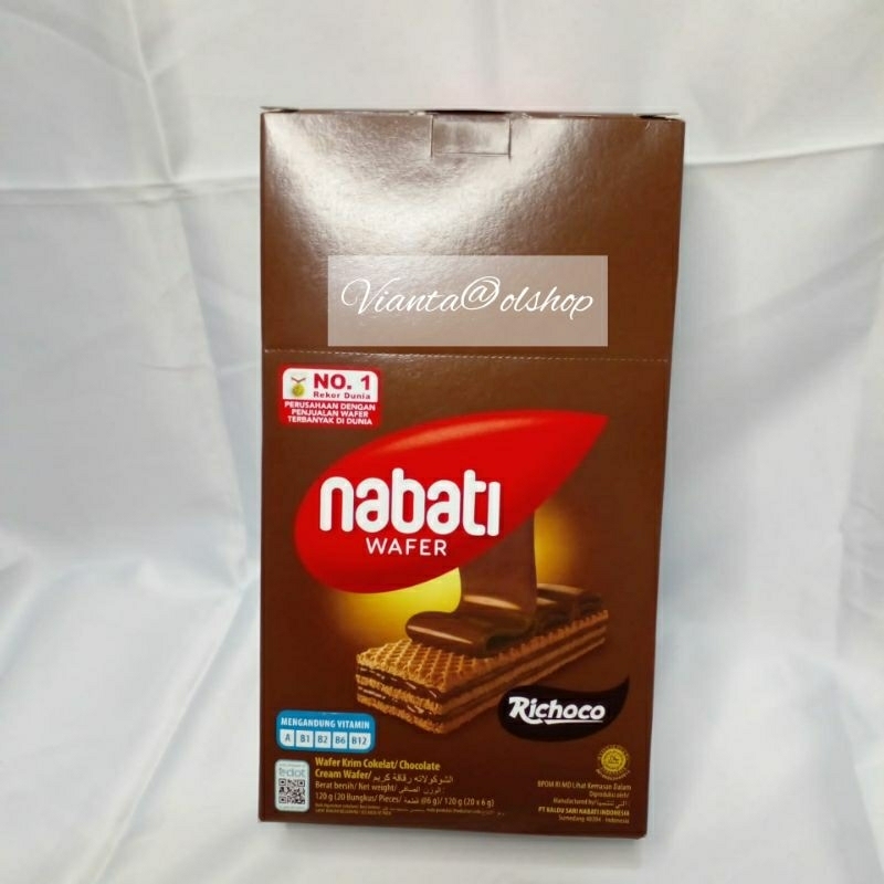 

Nabati Wafer Richoco isi 20 @6gr (120gr)