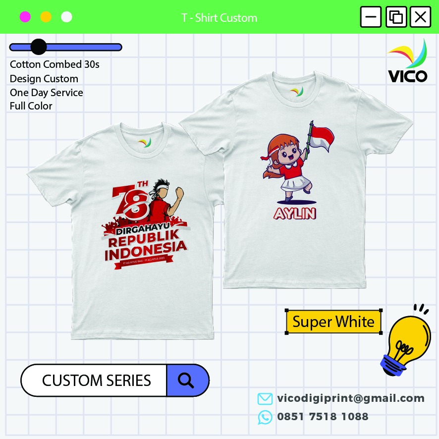 Kaos 17 Agustus - Kaos Custom 17an