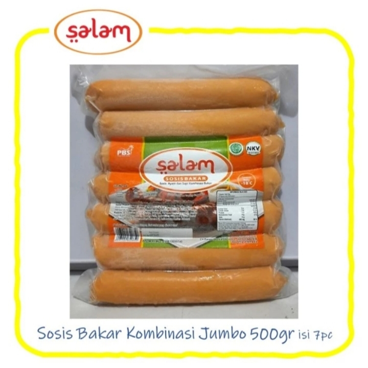 

Salam Sosis Bakar Jumbo 500Gr - isi 7 pcs