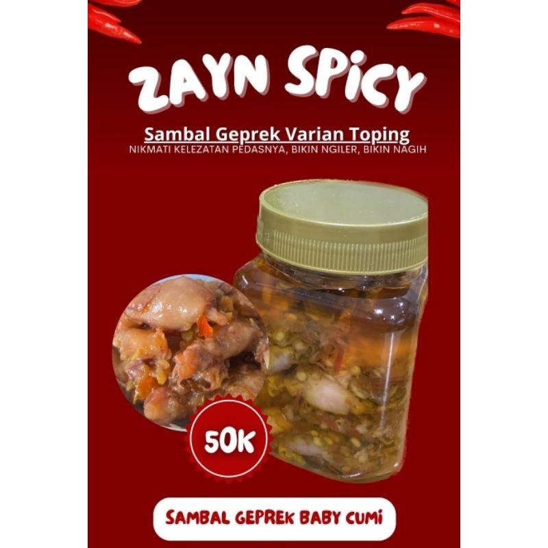 

Sambal Geprek Baby Cumi