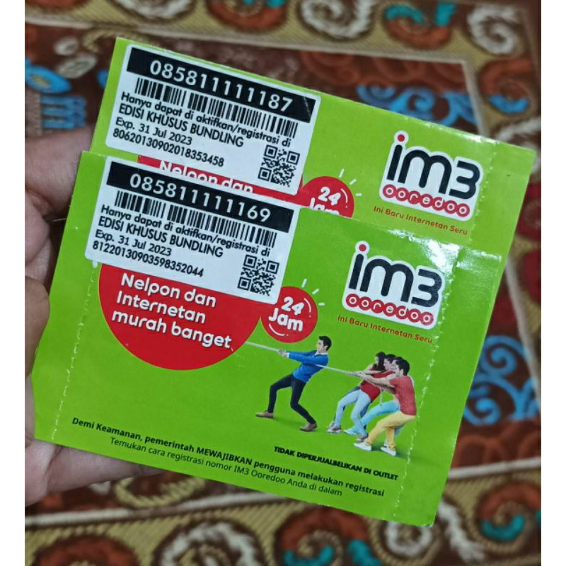 Nomor cantik Indosat hexa 111111 prabayar