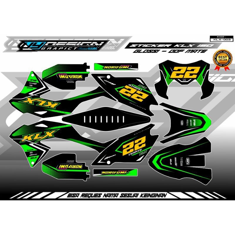 Decal sticker klx 150 | striping klx 150