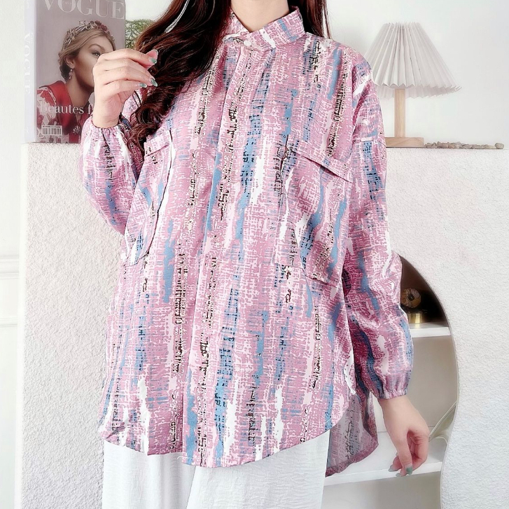 Kemeja Tunik Oversize Wanita Tiara