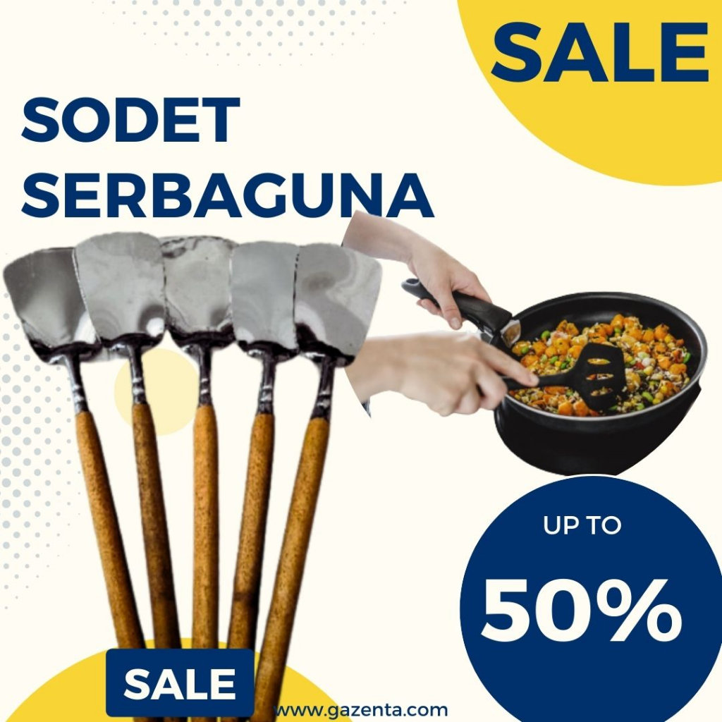 SPATULA SERBAGUNA SODET PENGGORENGAN SODET GAGANG KAYU SODET ALUMUNIUM SPATULA MURAH  SODET SERBAGUN