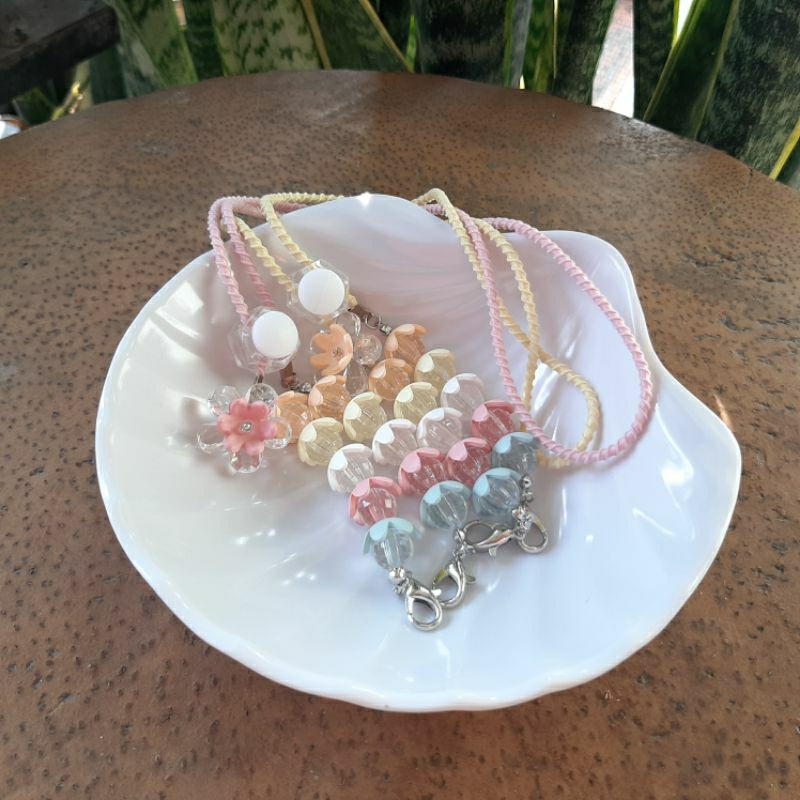 Azizamuslimah tali masker anak / 2in1 tali masker / kalung masker / strap masker / kinektor hijab / 