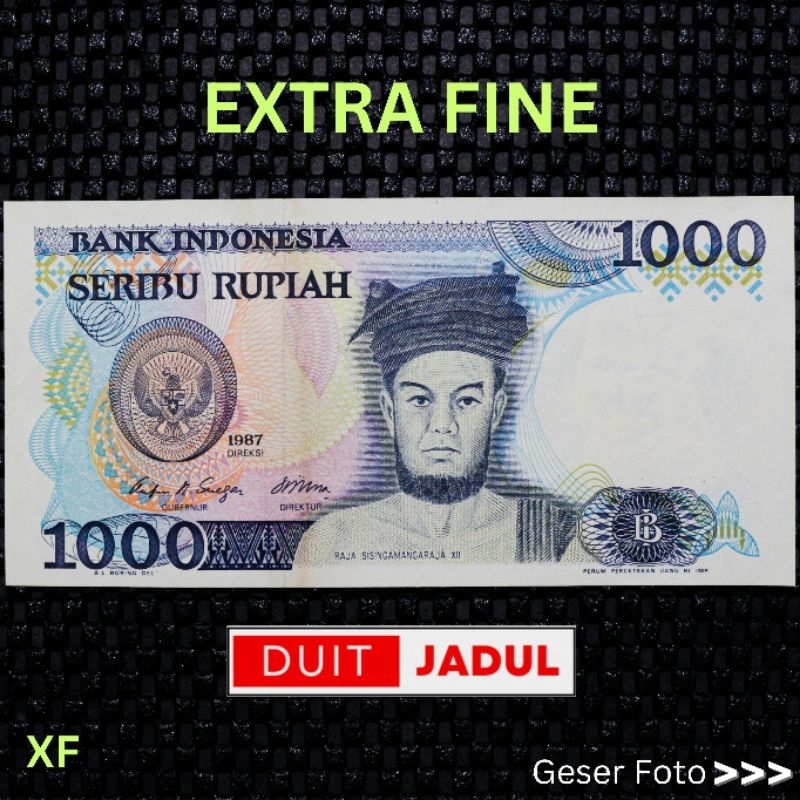 UANG KUNO 1000 Rupiah Sisingamangaraja XII 1987