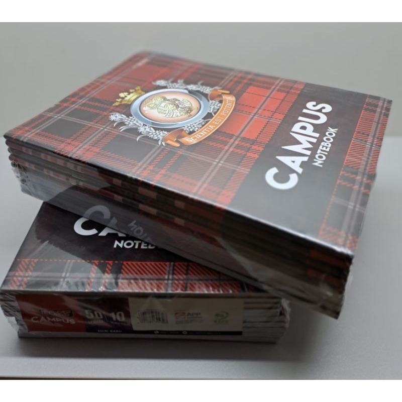 

Buku tulis big boss campus 1 pack 10 buku, per buku isi 50 lembar