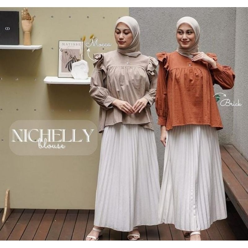 Blouse wanita terbaru - Blouse casual wanita - Blouse outfit kuliah mahasiswi