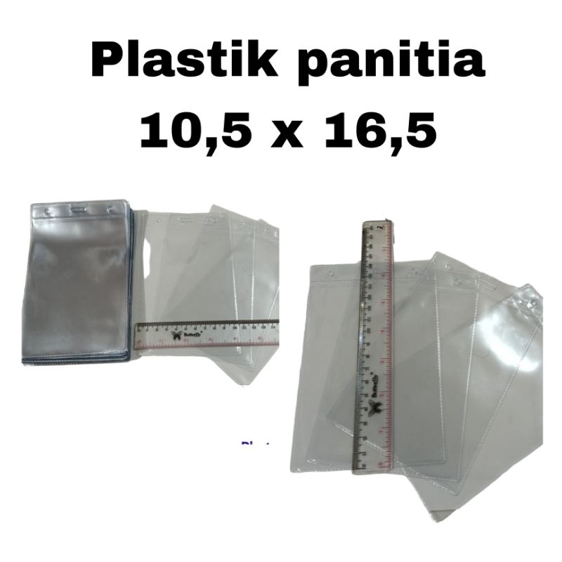 

100pcs plastik panitia id card 10x16 / plastik kartu panitia nametag
