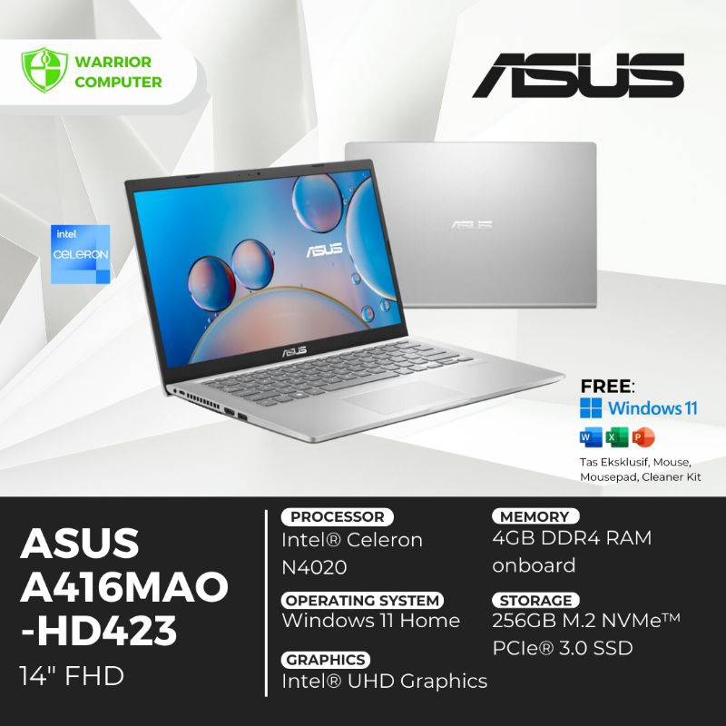 ASUS A416MAO-HD423 || LAPTOP ASUS || ASUS VIVOBOOK