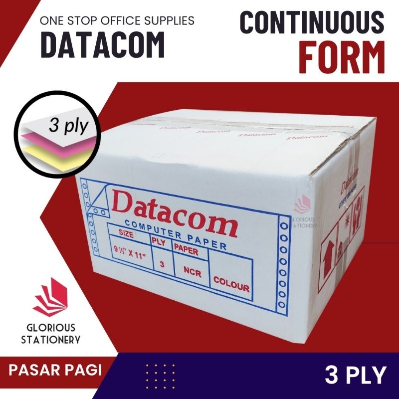 

Kertas Continuous Form Datacom 9.5x11 3 Ply