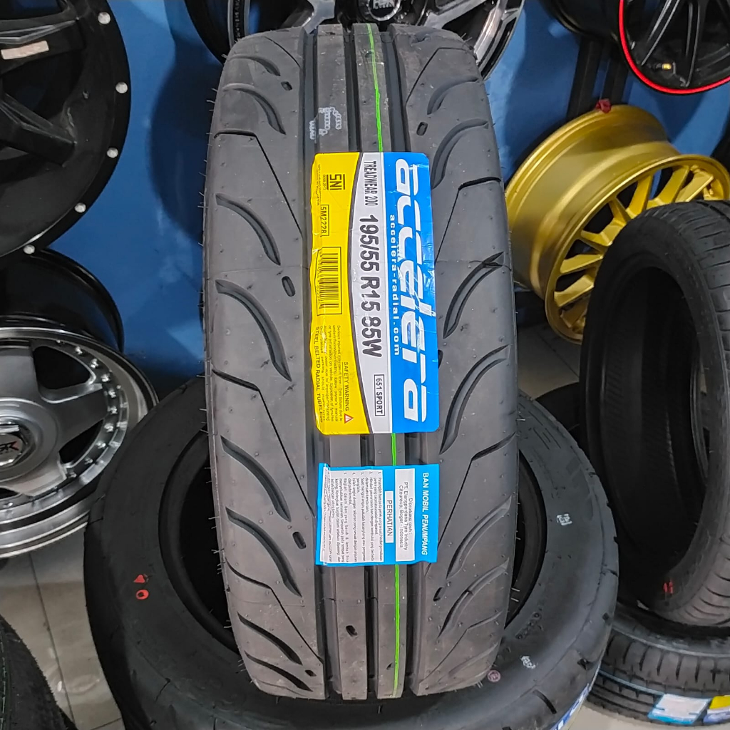 Ban mobil semislick ukuran 195 55 Ring 15 Accelera 651 Sport TW 200