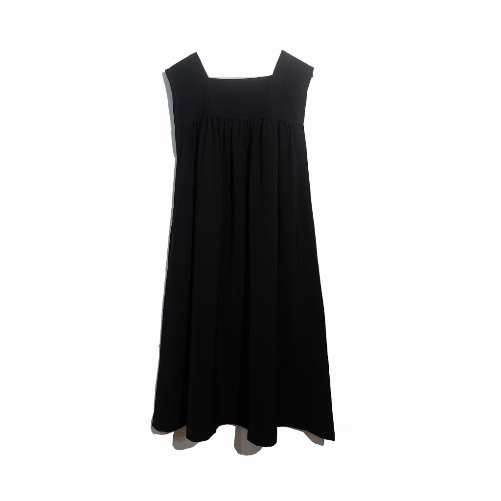 Rashawl Baden Apron Dress Black