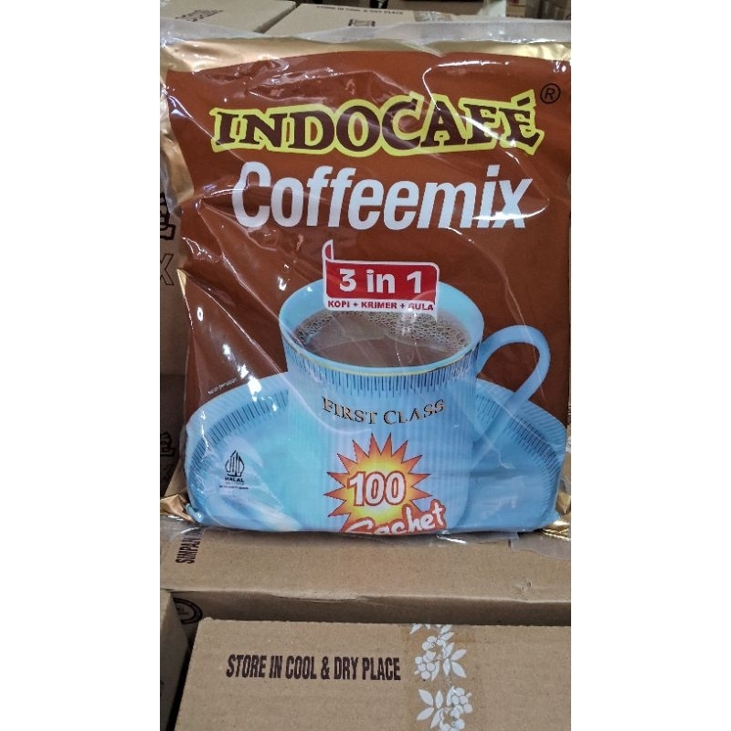 

Kopi Indocafe Coffemix 3in1 10 renteng / 100 sachet